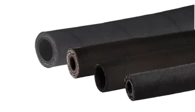 Hydraulic hoses with steel braid